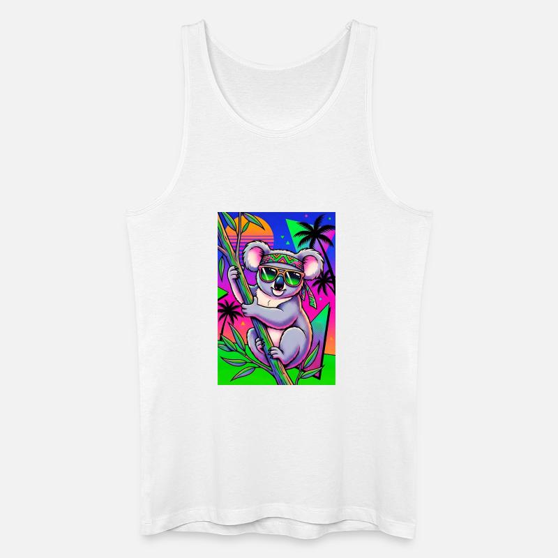 Koala - Männer Bio Tank Top - Weiß
