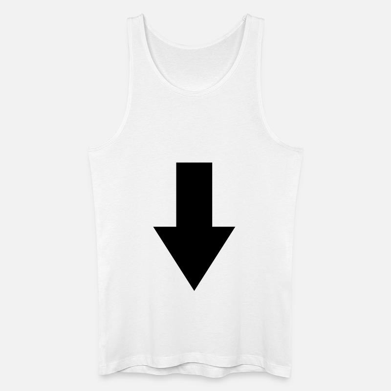 pfeil - Männer Bio Tank Top - Weiß