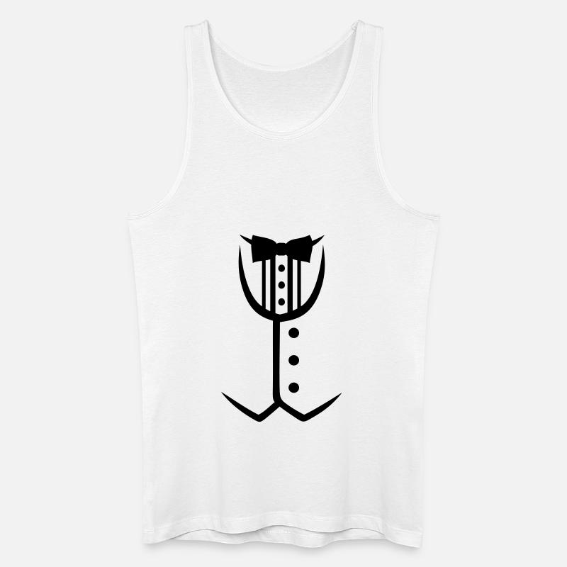 Anzug - Männer Bio Tank Top - Weiß