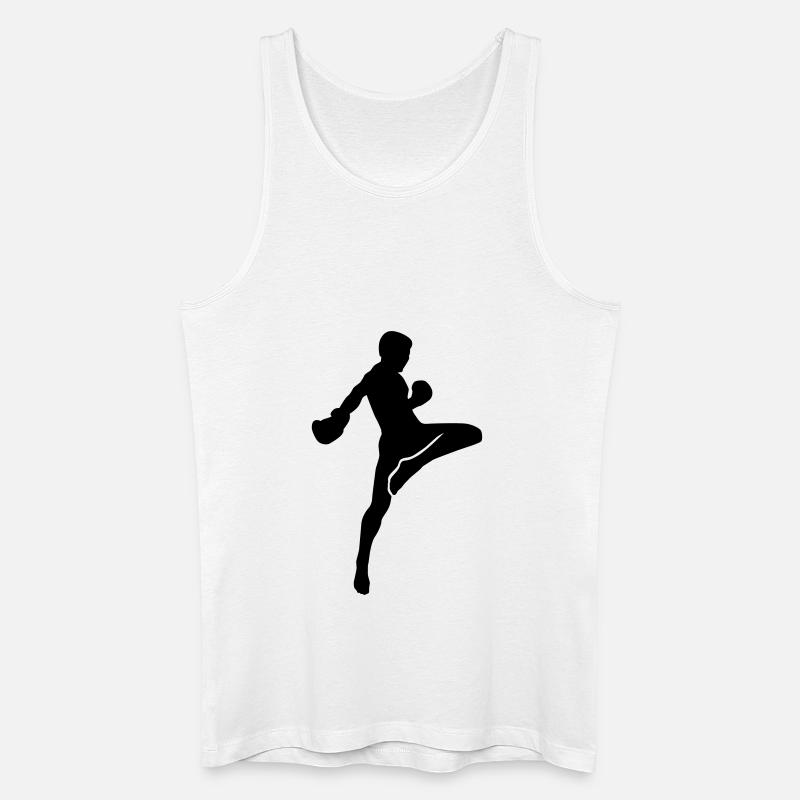 Muay Thai - Männer Bio Tank Top - Weiß