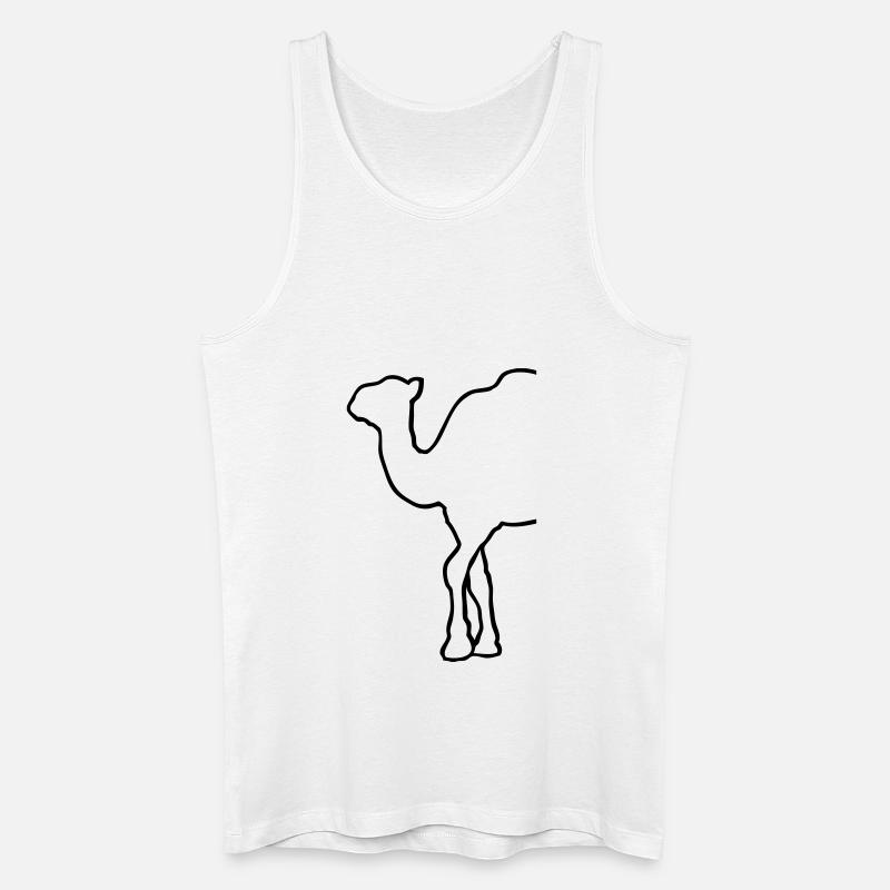 Camel - Kamel - Dromedar - Männer Bio Tank Top - Weiß