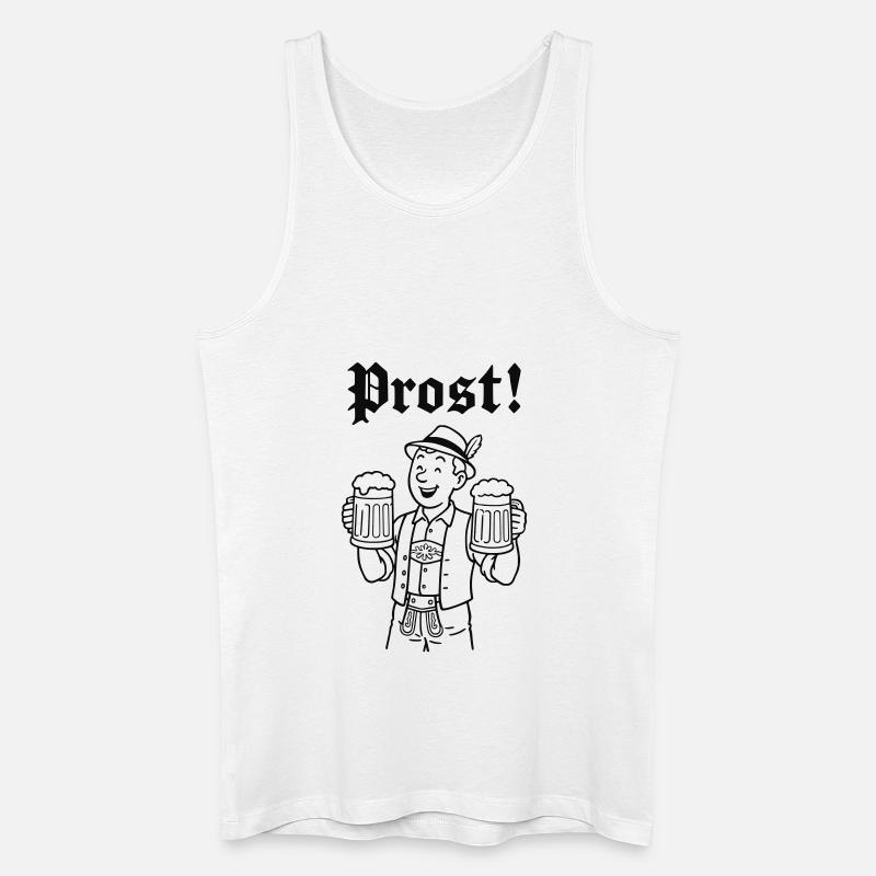 Bierjunge - Männer Bio Tank Top - Weiß
