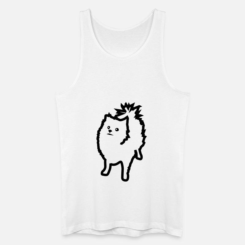 Spitz - Männer Bio Tank Top - Weiß