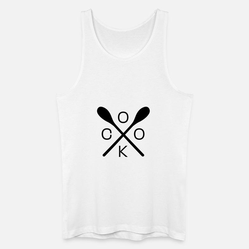 Koch - Männer Bio Tank Top - Weiß