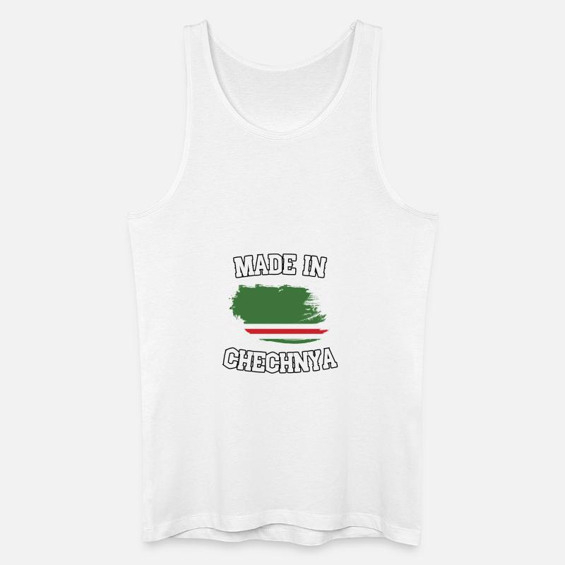 Made in Chechnya - Männer Bio Tank Top - Weiß