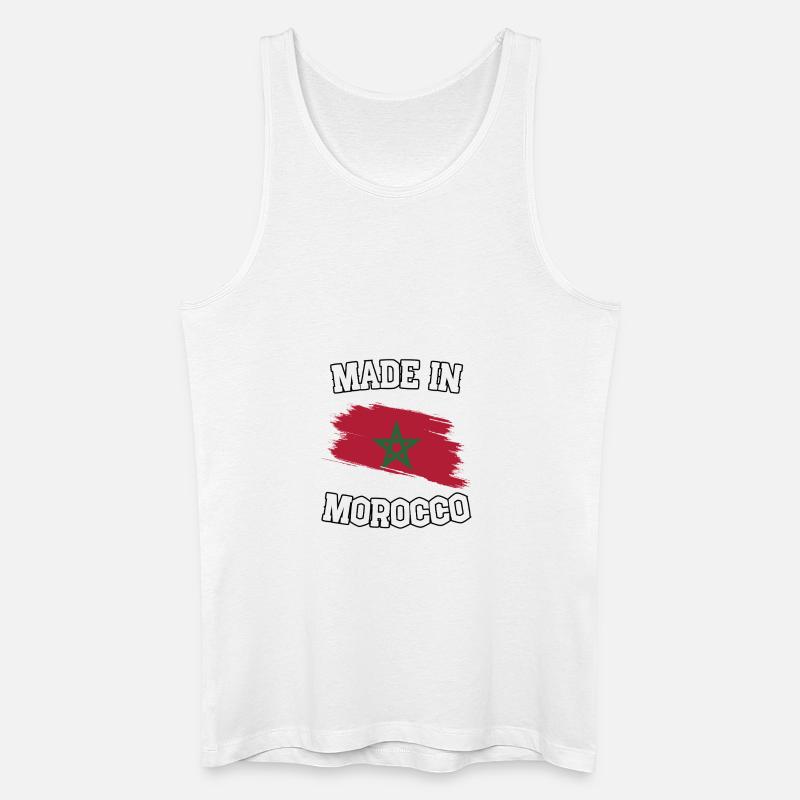 Made in Morocco - Männer Bio Tank Top - Weiß
