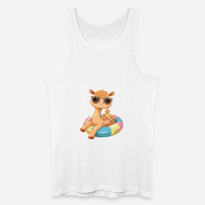 Kamel Comic Cool - Männer Bio Tank Top - Weiß