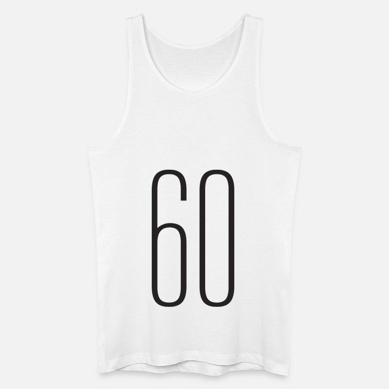 60 - Männer Bio Tank Top - Weiß