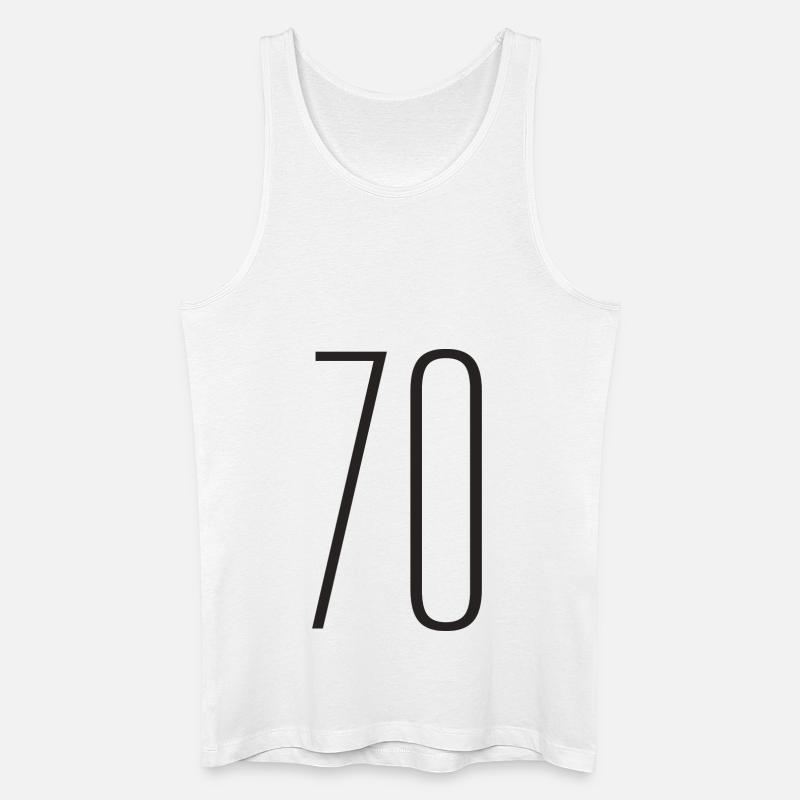 70 - Männer Bio Tank Top - Weiß