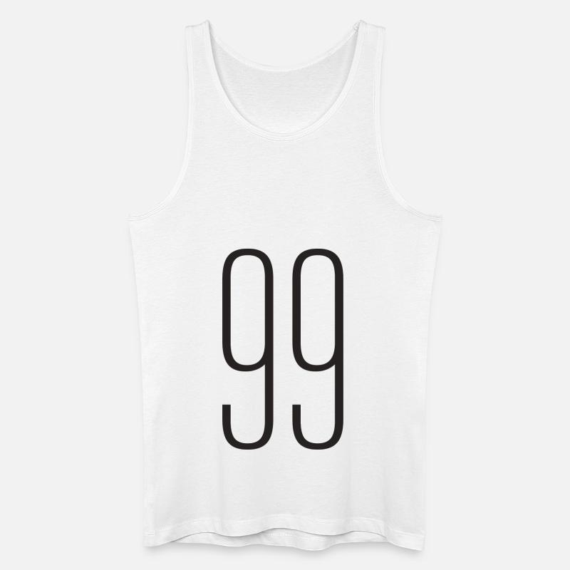 99 - Männer Bio Tank Top - Weiß