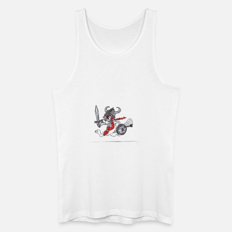 WikingerBiber #NorddeutscheKunst - Männer Bio Tank Top - Weiß