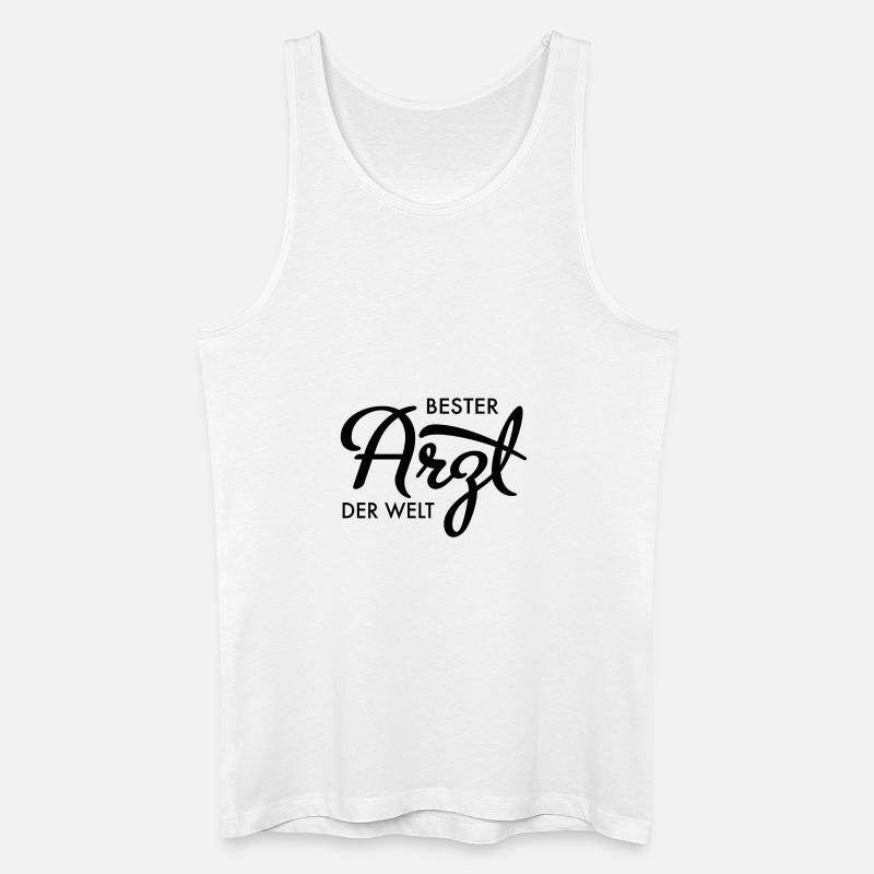 Bester Arzt der Welt - Männer Bio Tank Top - Weiß