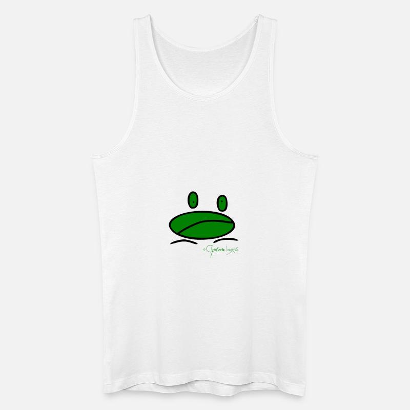 Froschmini - Ranunculus Oophagus - Männer Bio Tank Top - Weiß