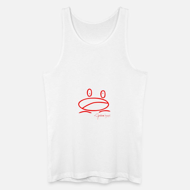 Froschmini - Ranunculus Oophagus - Männer Bio Tank Top - Weiß