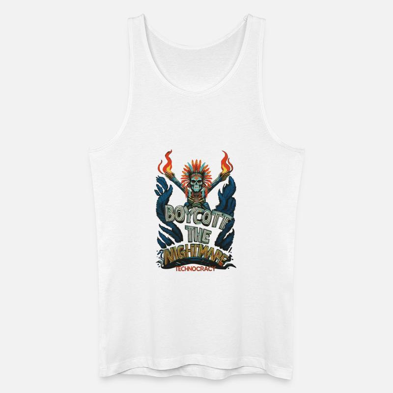 NIGHTMARE - Männer Bio Tank Top - Weiß