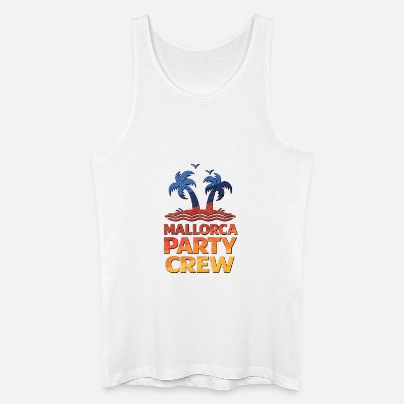 Mallorca Party Crew - Männer Bio Tank Top - Weiß