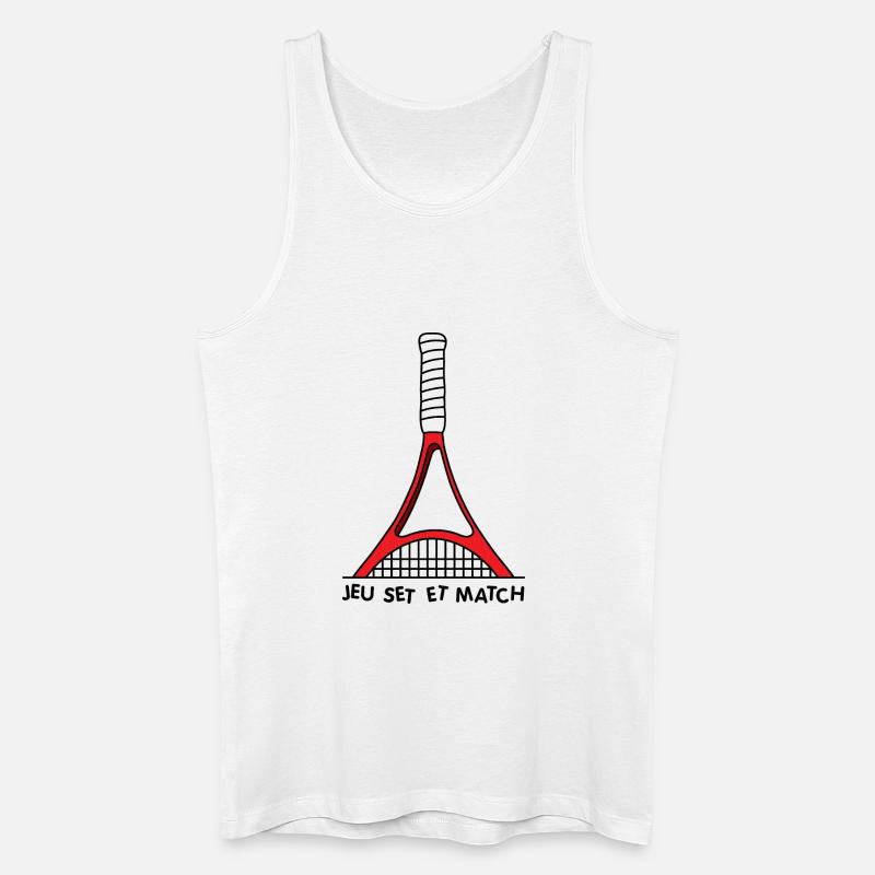 French Tennis Open - Männer Bio Tank Top - Weiß