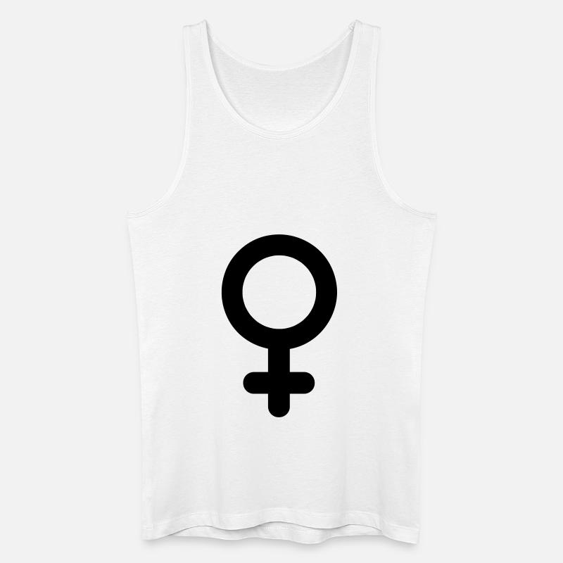 frauensymbol - Männer Bio Tank Top - Weiß
