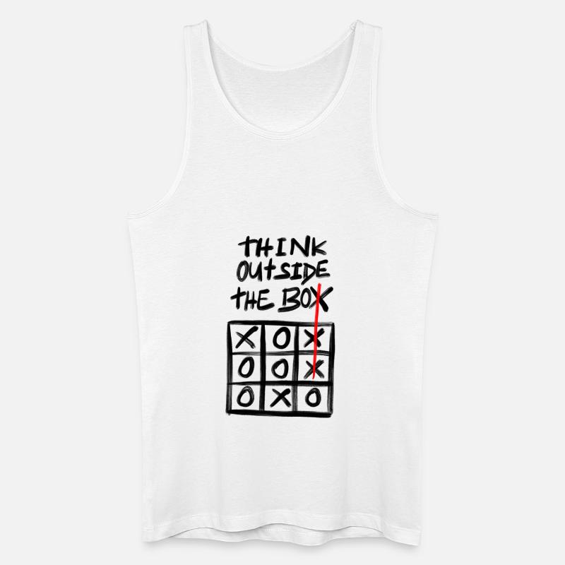 think outside the box - Männer Bio Tank Top - Weiß