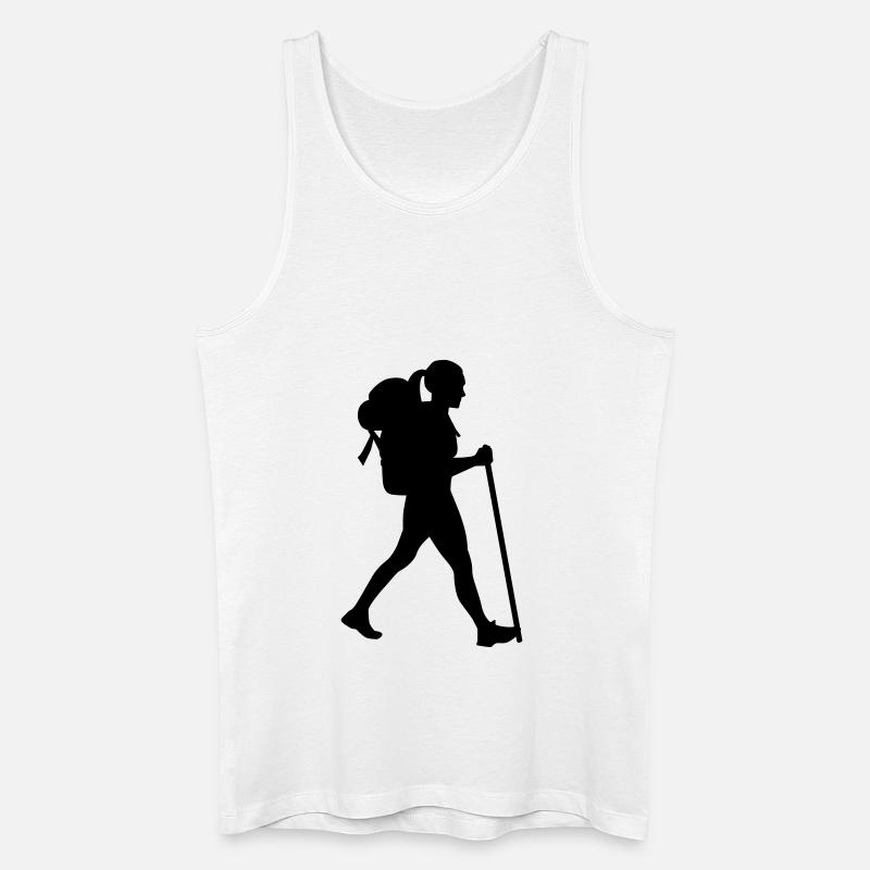 Wandern - Männer Bio Tank Top - Weiß