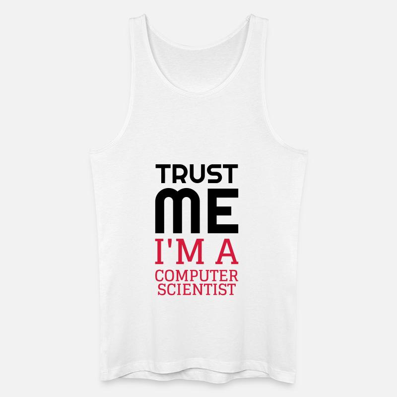 Computer / Informatiker / Aussenseiter / Ingenieur - Männer Bio Tank Top - Weiß