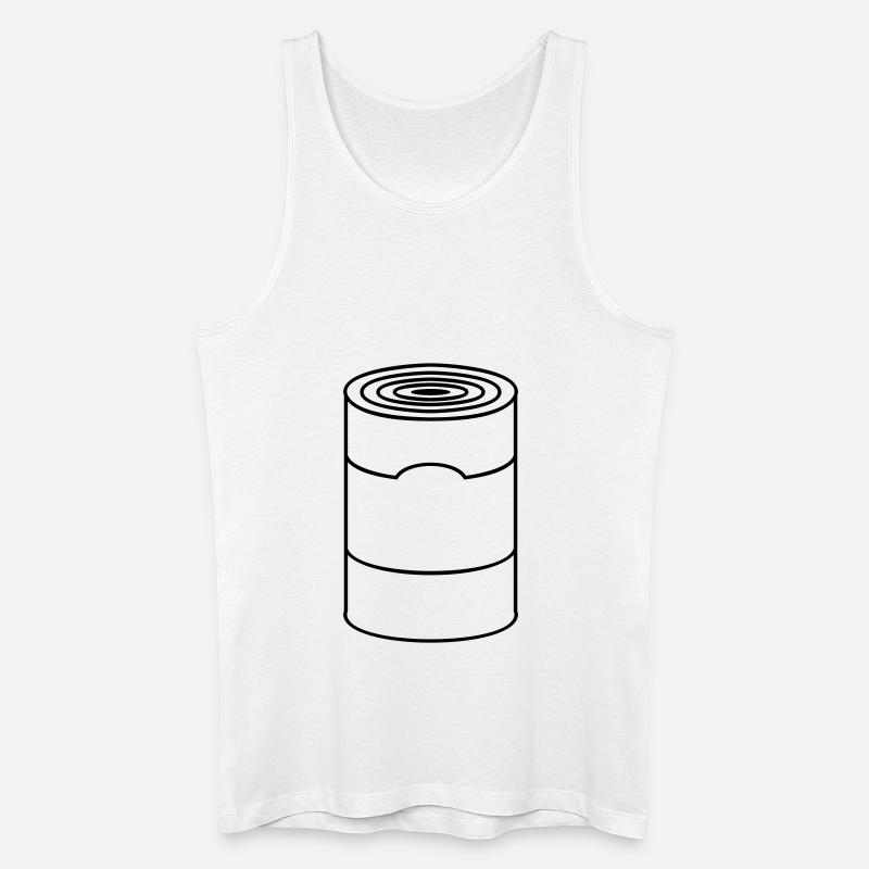 Dose / can (1c) - Männer Bio Tank Top - Weiß