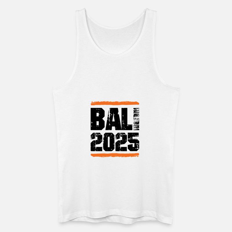 Bali 2025 Team - Männer Bio Tank Top - Weiß