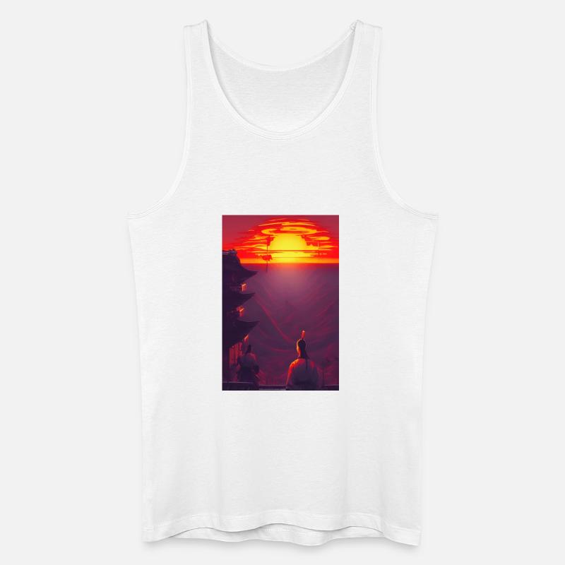 Samurai 3 - Männer Bio Tank Top - Weiß
