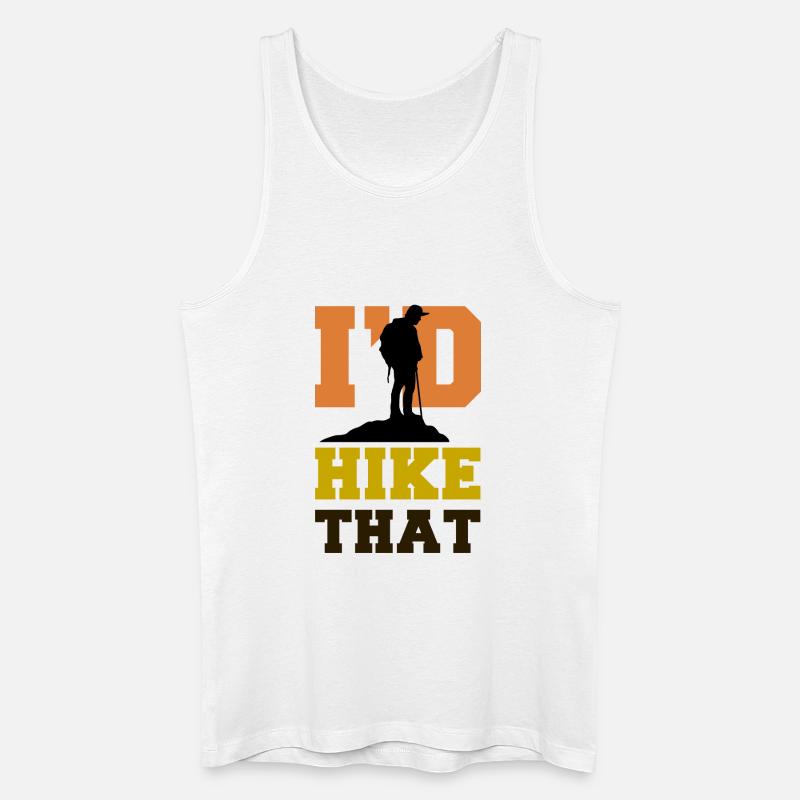 Klettern Statement Wanderer Bergsteigen Natur - Männer Bio Tank Top - Weiß