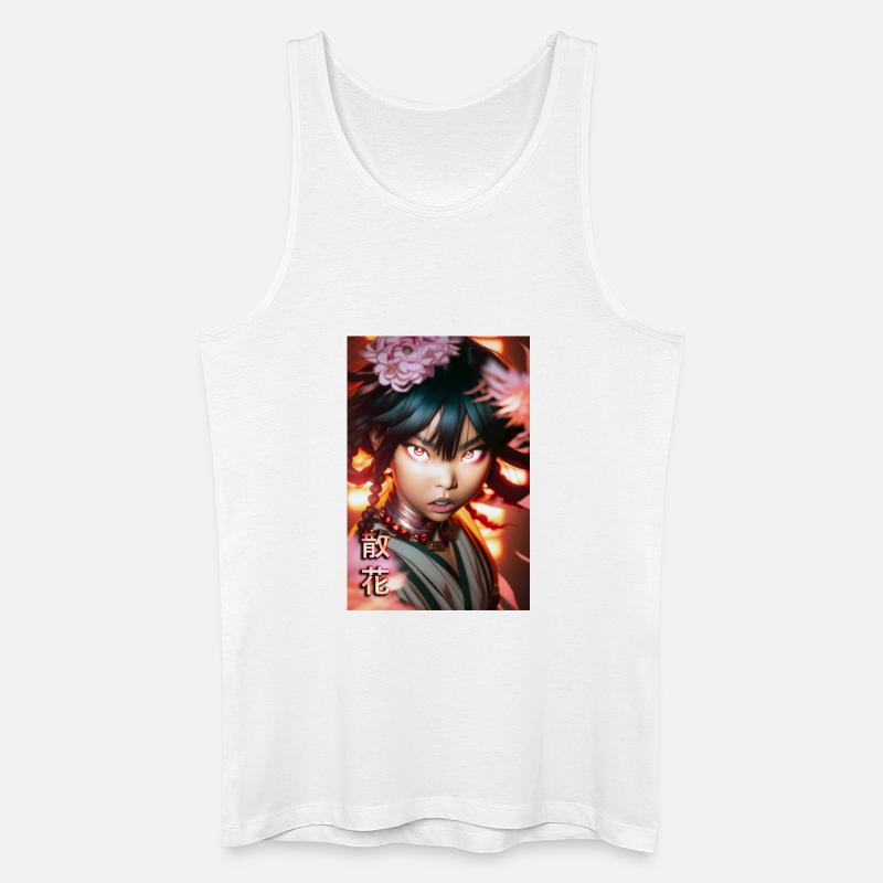 Chika - Männer Bio Tank Top - Weiß