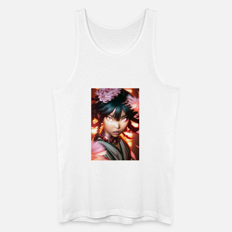 Chika - Männer Bio Tank Top - Weiß