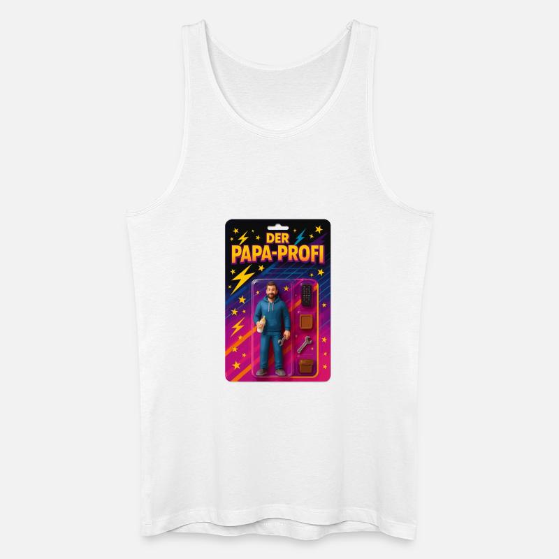 Der Papa-Profi - Männer Bio Tank Top - Weiß