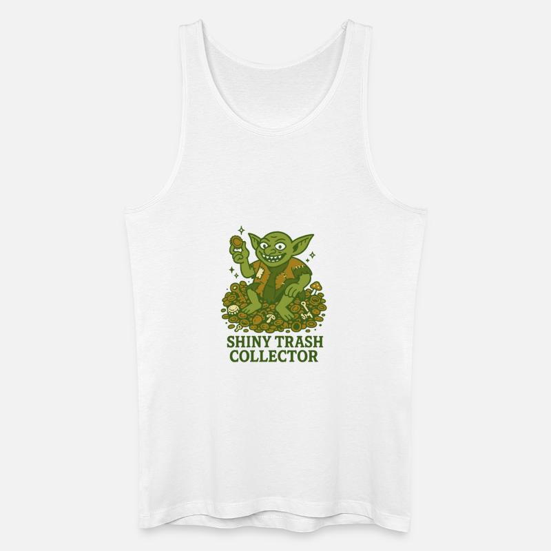 Shiny Trash Collector - Männer Bio Tank Top - Weiß