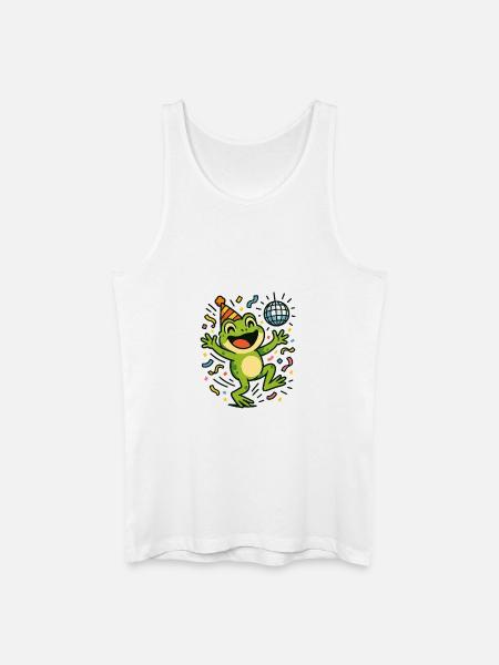 Party Frog - Men’s Organic Tank Top - white