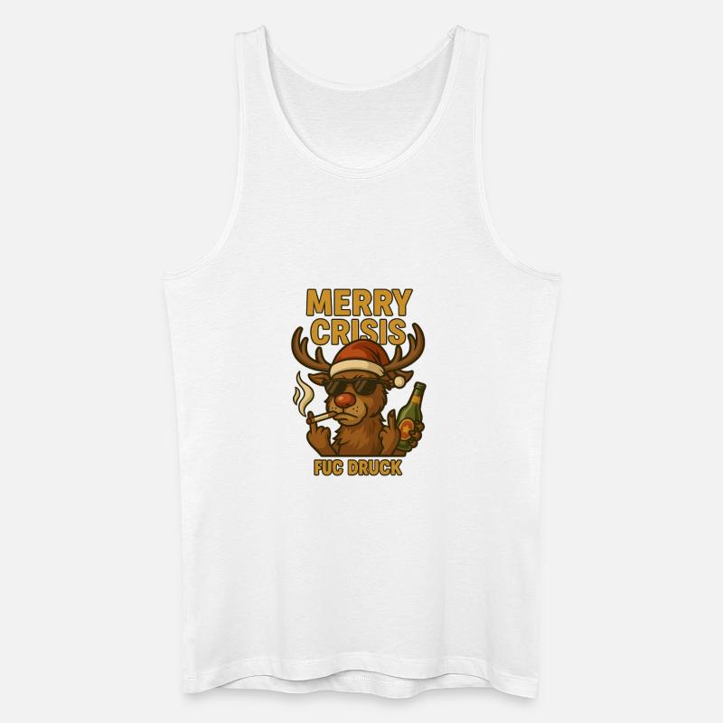 Rudolph – Der Ren(n)tier-Rebell - Männer Bio Tank Top - Weiß