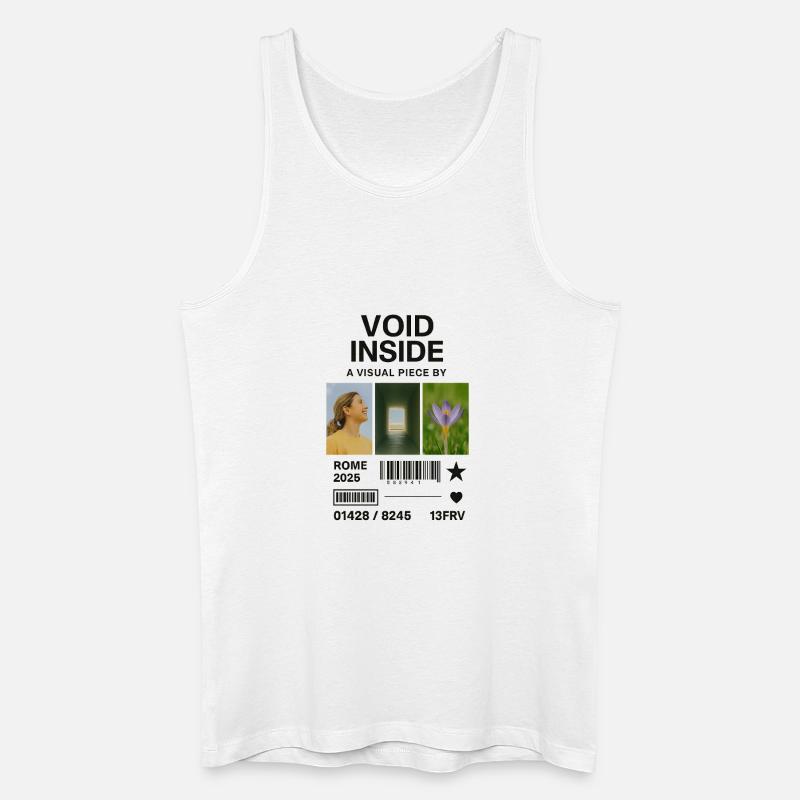Inner Void: Collage Light Flower - Männer Bio Tank Top - Weiß