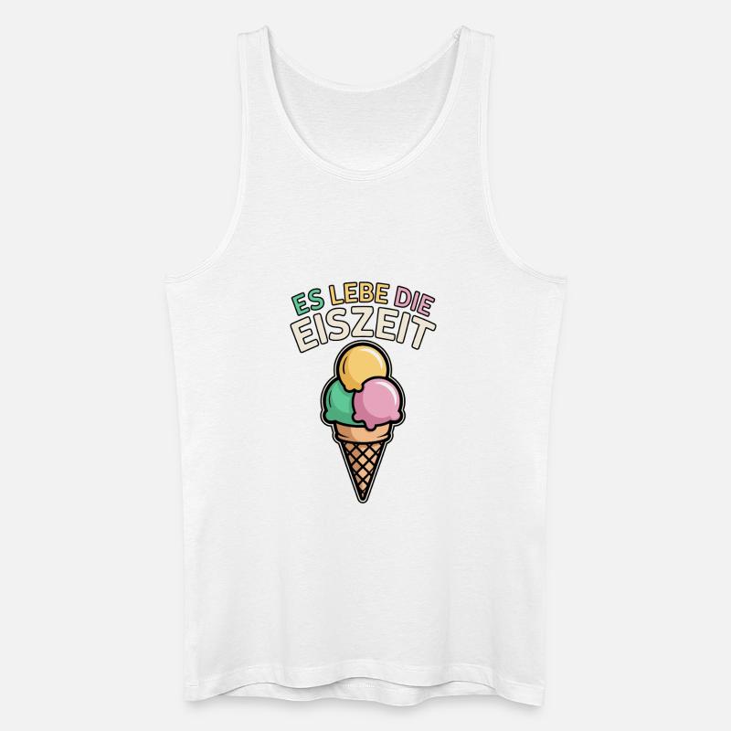 Es lebe die Eiszeit - eiscreme - Männer Bio Tank Top - Weiß