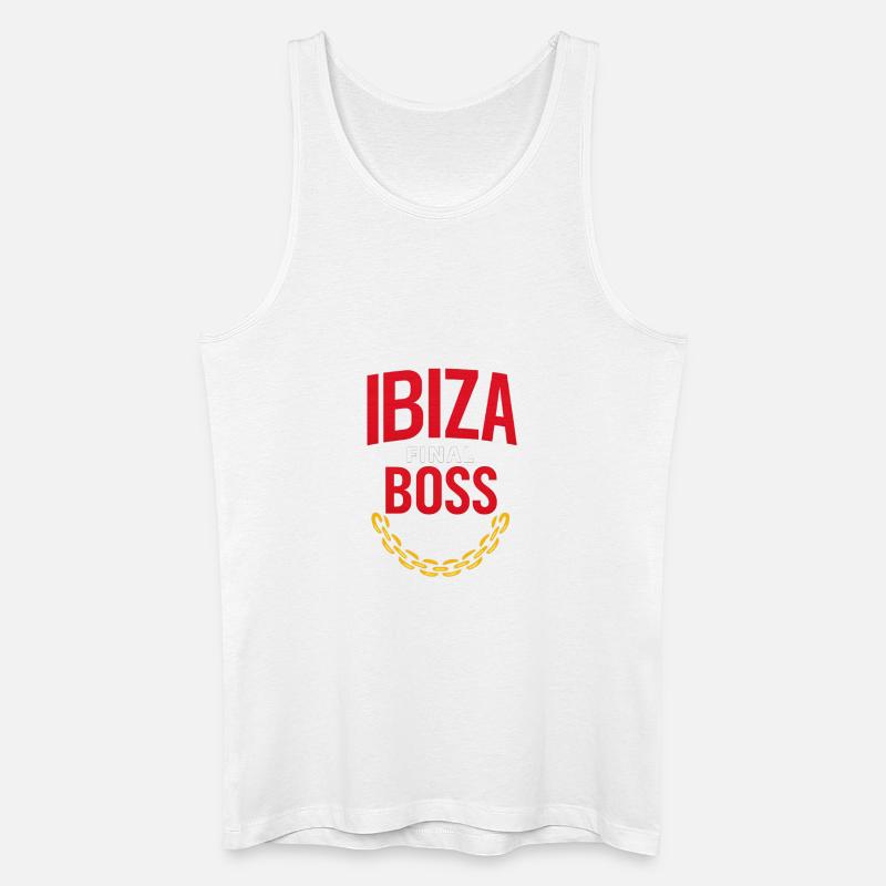 Ibiza Final B. Logo – Party Edition - Männer Bio Tank Top - Weiß