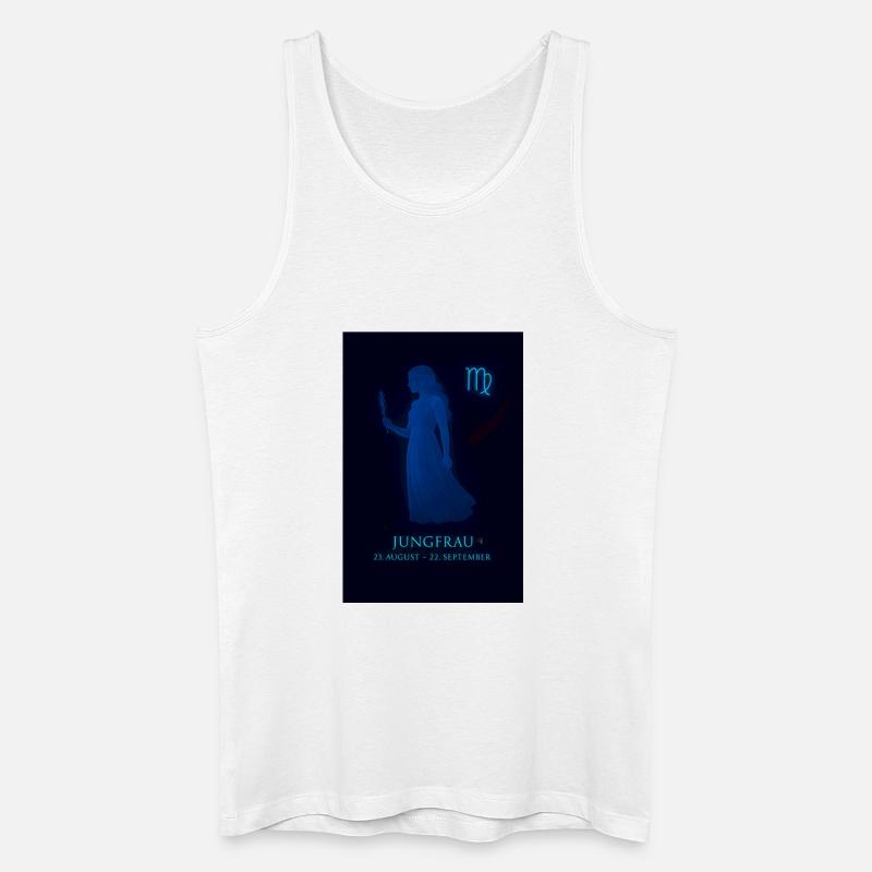 Jungfrau Sternzeichen 23.08. – 22.09. - Männer Bio Tank Top - Weiß