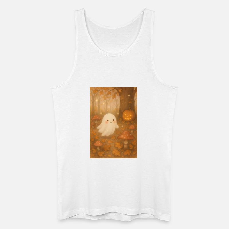 Cute Halloween Ghost - Männer Bio Tank Top - Weiß