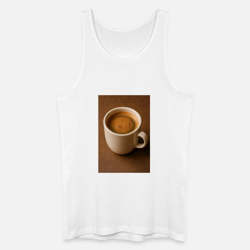 Eine Tasse Kaffee - Männer Bio Tank Top - Weiß