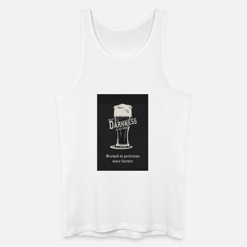 Hello Darkness – Brewed to Perfection - Männer Bio Tank Top - Weiß