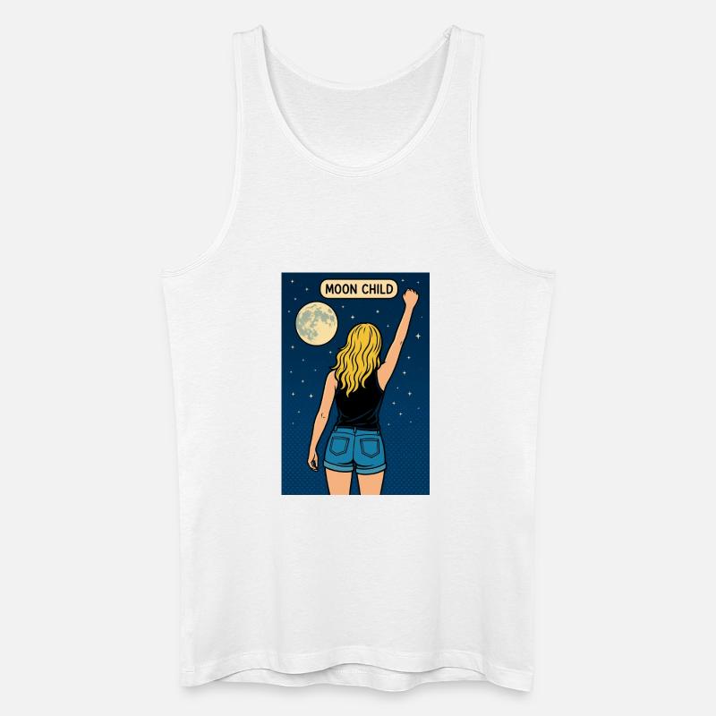 Mondkind – Heldin unter Sternen - Männer Bio Tank Top - Weiß