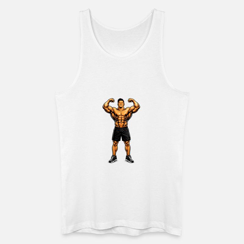 BUILT DIFFERENT - Männer Bio Tank Top - Weiß