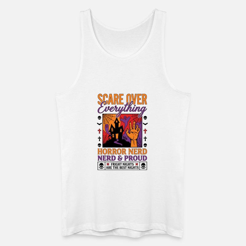 Horror Nerd Pride Design - Men’s Organic Tank Top - white