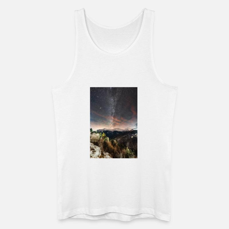 Die Milchstraße oberhalb der Agrafa-Berge - Männer Bio Tank Top - Weiß
