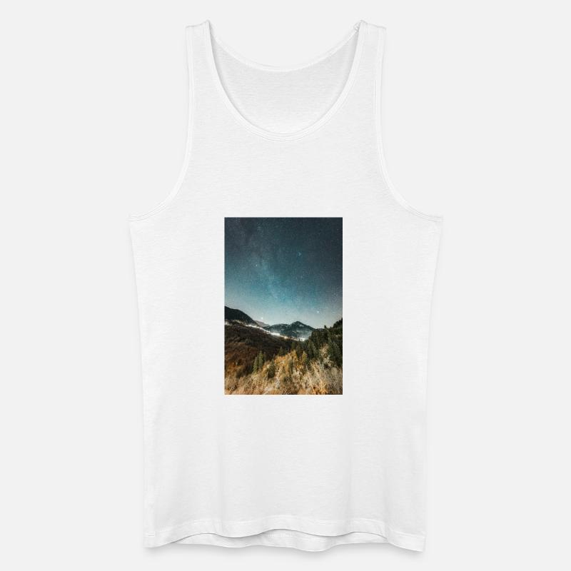 Die Milchstraße oberhalb der Agrafa-Berge - Männer Bio Tank Top - Weiß