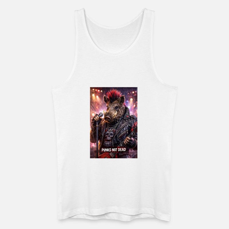 RockyZoo18 - Männer Bio Tank Top - Weiß