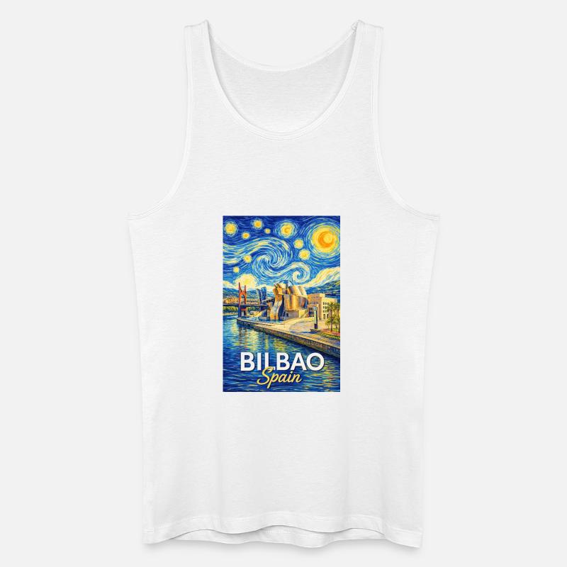 Bilbao Spain - Männer Bio Tank Top - Weiß