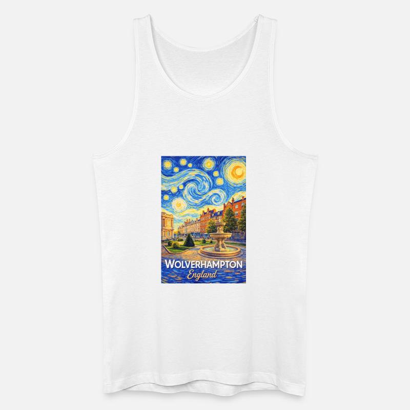 Wolverhampton England Sternennacht - Männer Bio Tank Top - Weiß